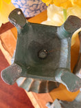 Load image into Gallery viewer, PAIR Antique French Petite Cast Iron Fluted Urns
