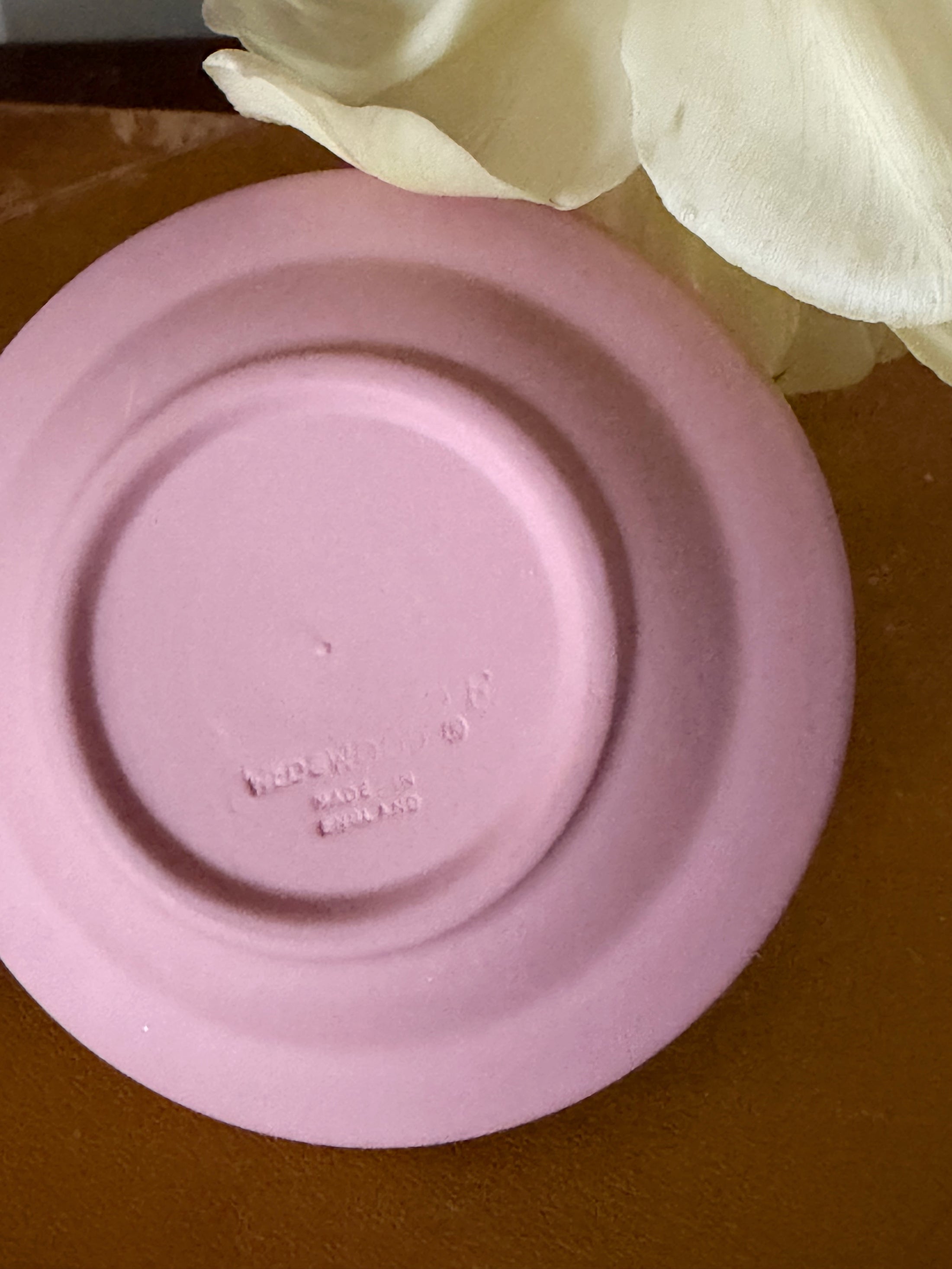 Wedgwood Pink Jasperware Ringholder