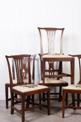 Load image into Gallery viewer, SET of 6 | Georgian Dining Chairs with Needlework Cushions
