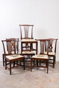 Load image into Gallery viewer, SET of 6 | Georgian Dining Chairs with Needlework Cushions

