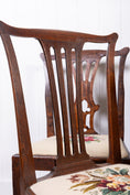 Load image into Gallery viewer, SET of 6 | Georgian Dining Chairs with Needlework Cushions

