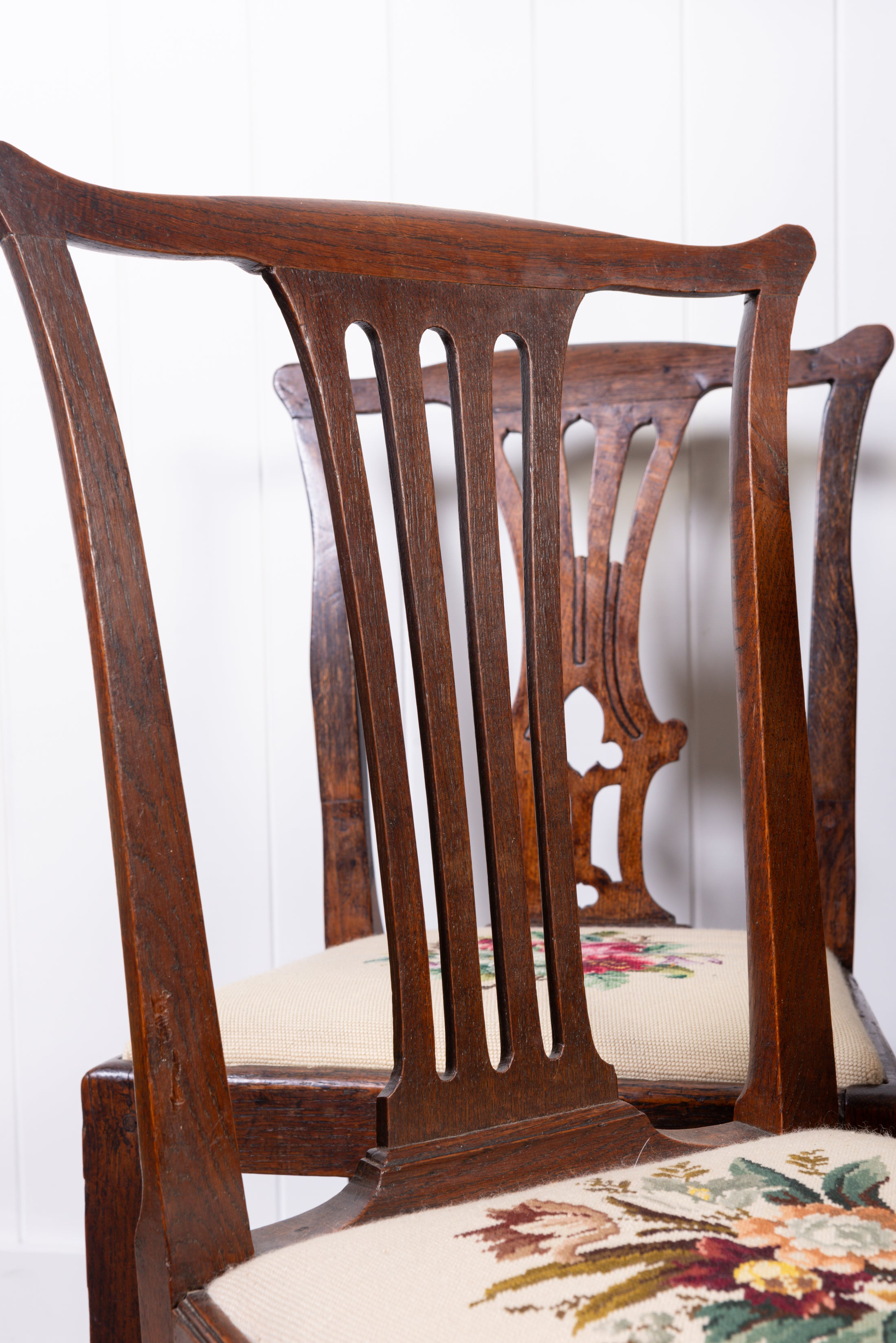 SET of 6 | Georgian Dining Chairs with Needlework Cushions