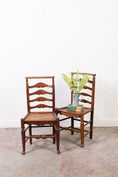 Load image into Gallery viewer, PAIR of Oak Ladder Back Chairs
