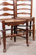 Load image into Gallery viewer, PAIR of Oak Ladder Back Chairs
