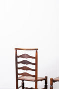 Load image into Gallery viewer, PAIR of Oak Ladder Back Chairs

