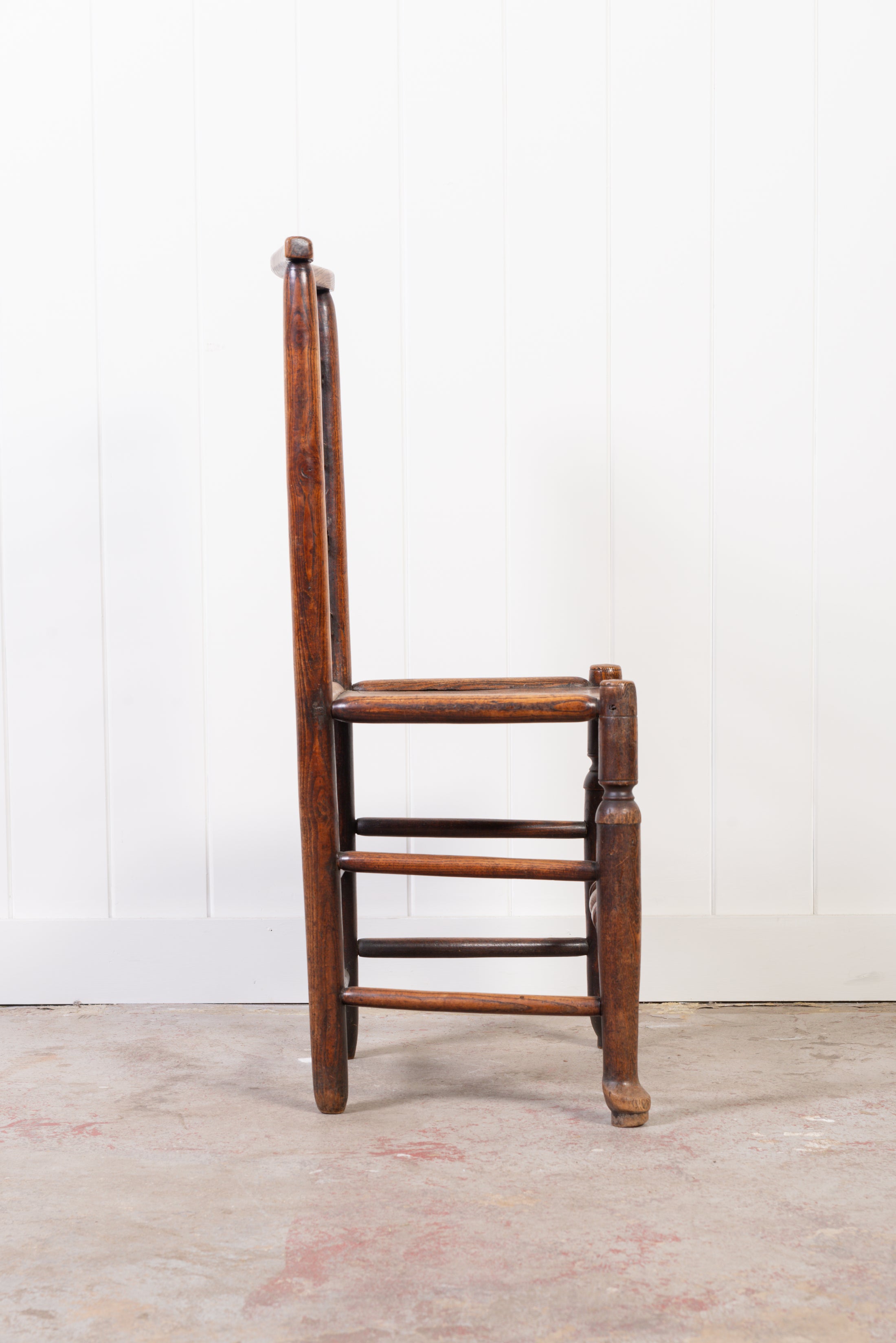 PAIR of Oak Ladder Back Chairs