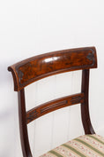 Load image into Gallery viewer, English Mahogany Chair with Green Stripe Fabric
