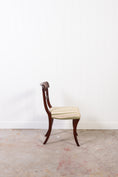 Load image into Gallery viewer, English Mahogany Chair with Green Stripe Fabric
