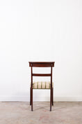 Load image into Gallery viewer, English Mahogany Chair with Green Stripe Fabric
