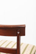 Load image into Gallery viewer, English Mahogany Chair with Green Stripe Fabric
