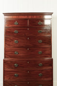 Load image into Gallery viewer, Georgian Mahogany Tallboy with Bone Key Holes
