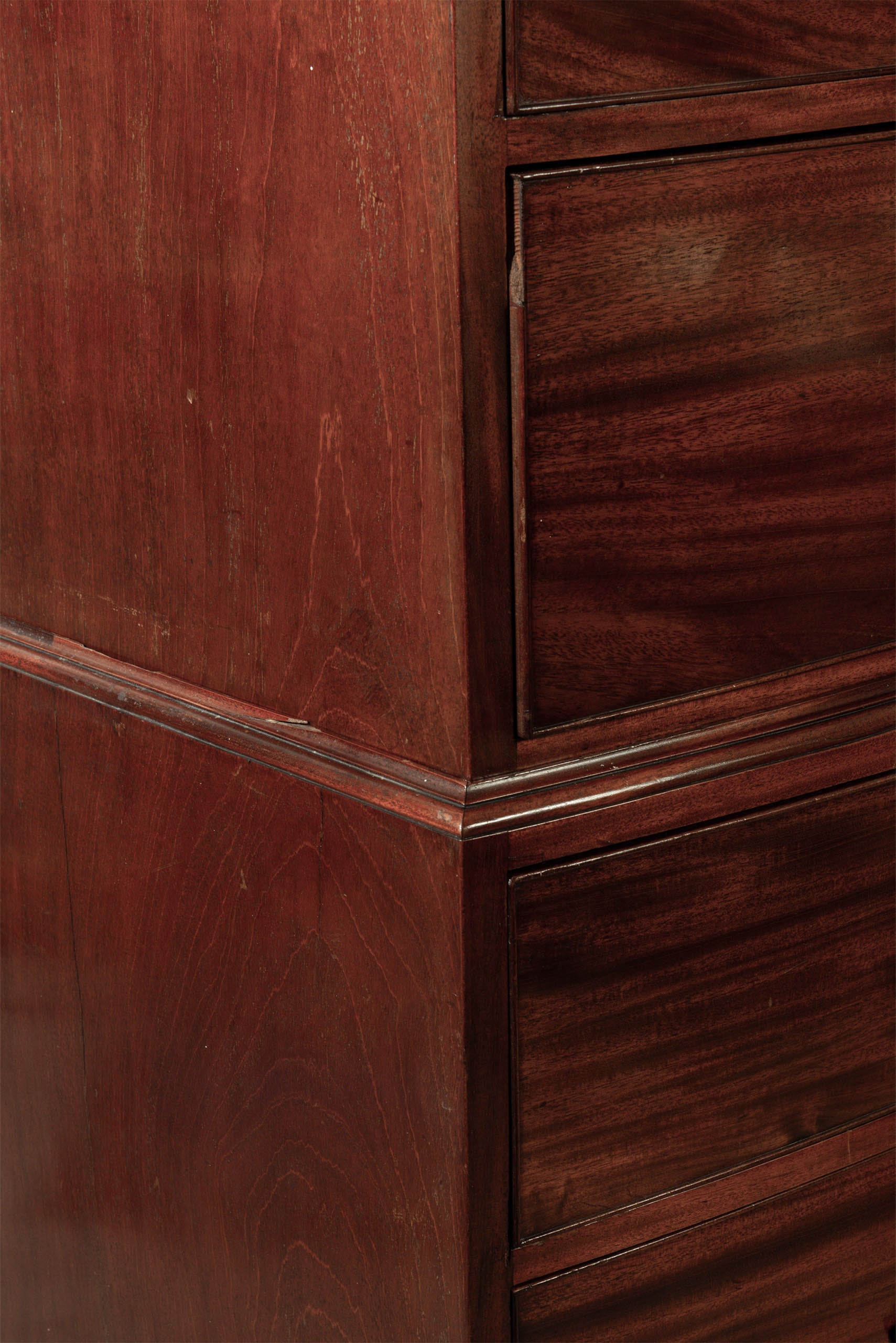 Georgian Mahogany Tallboy with Bone Key Holes