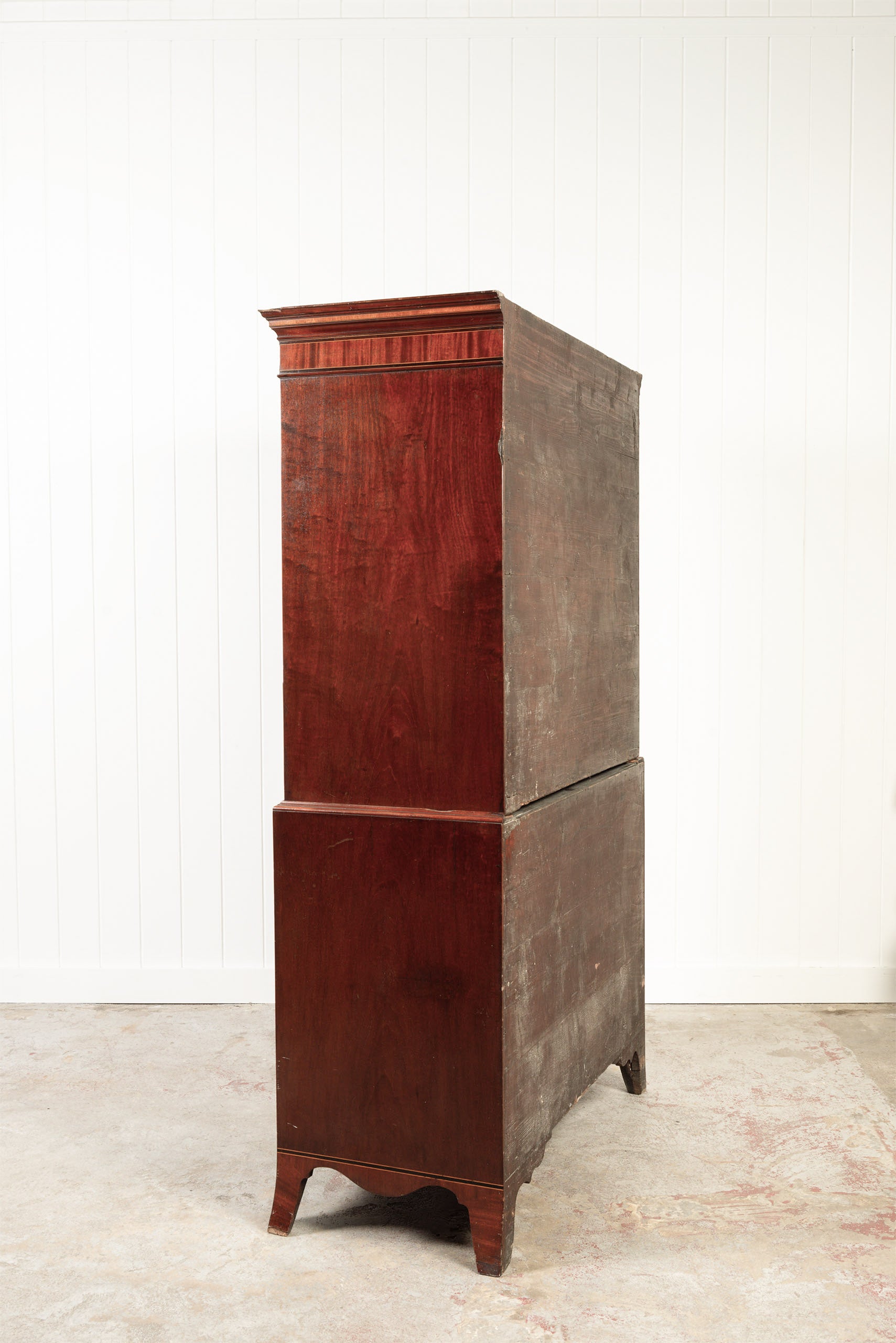 Georgian Mahogany Tallboy with Bone Key Holes
