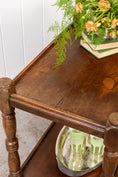 Load image into Gallery viewer, Two Tiered English Oak Tea Trolley
