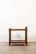 Load image into Gallery viewer, Two Tiered English Oak Tea Trolley
