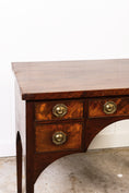Load image into Gallery viewer, English Mahogany Knee Hole Desk with Octagon Ring Pulls (c. 1820)
