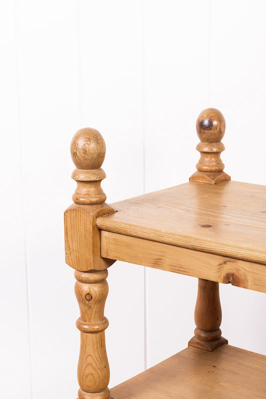 English Pine Breakfast Trolley