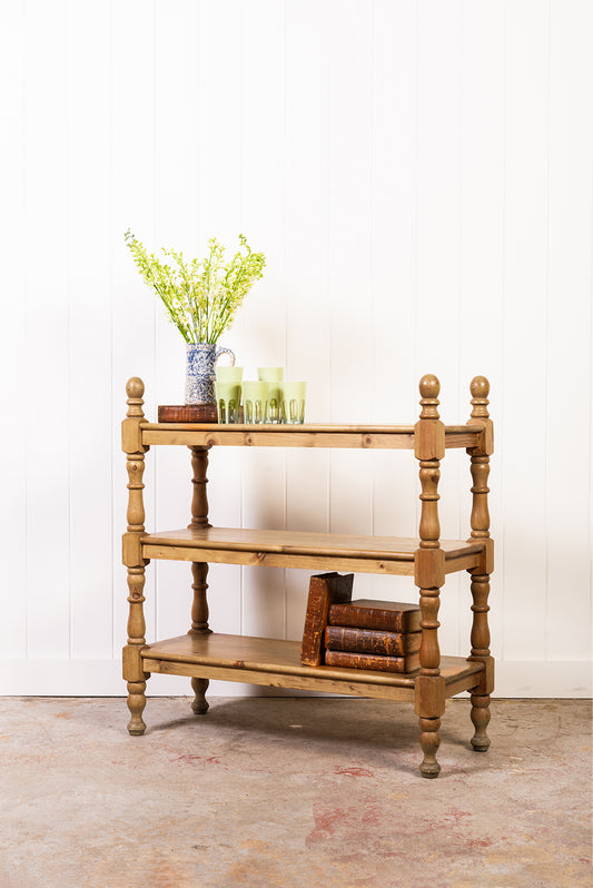 English Pine Breakfast Trolley