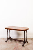 Load image into Gallery viewer, Victorian Burl Barley Twist Library Table
