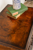 Load image into Gallery viewer, English Book-Match Walnut Four Drawer Bachelor's Chest
