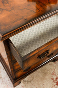 Load image into Gallery viewer, English Book-Match Walnut Four Drawer Bachelor's Chest

