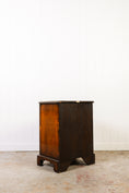 Load image into Gallery viewer, English Book-Match Walnut Four Drawer Bachelor's Chest
