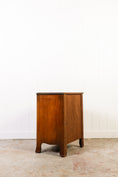 Load image into Gallery viewer, Antique English Burl Bachelor’s Chest with Serpentine Front
