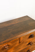 Load image into Gallery viewer, 19th Century English 2 Over 2 Stained Pine Chest of Drawers
