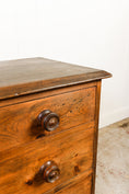 Load image into Gallery viewer, 19th Century English 2 Over 2 Stained Pine Chest of Drawers
