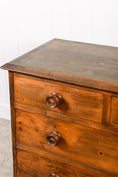 Load image into Gallery viewer, 19th Century English 2 Over 2 Stained Pine Chest of Drawers
