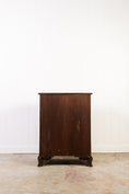 Load image into Gallery viewer, English Mahogany Chest with Ebony Check Inlay Drawer Detail + Swan Neck Handles (c. 1900)
