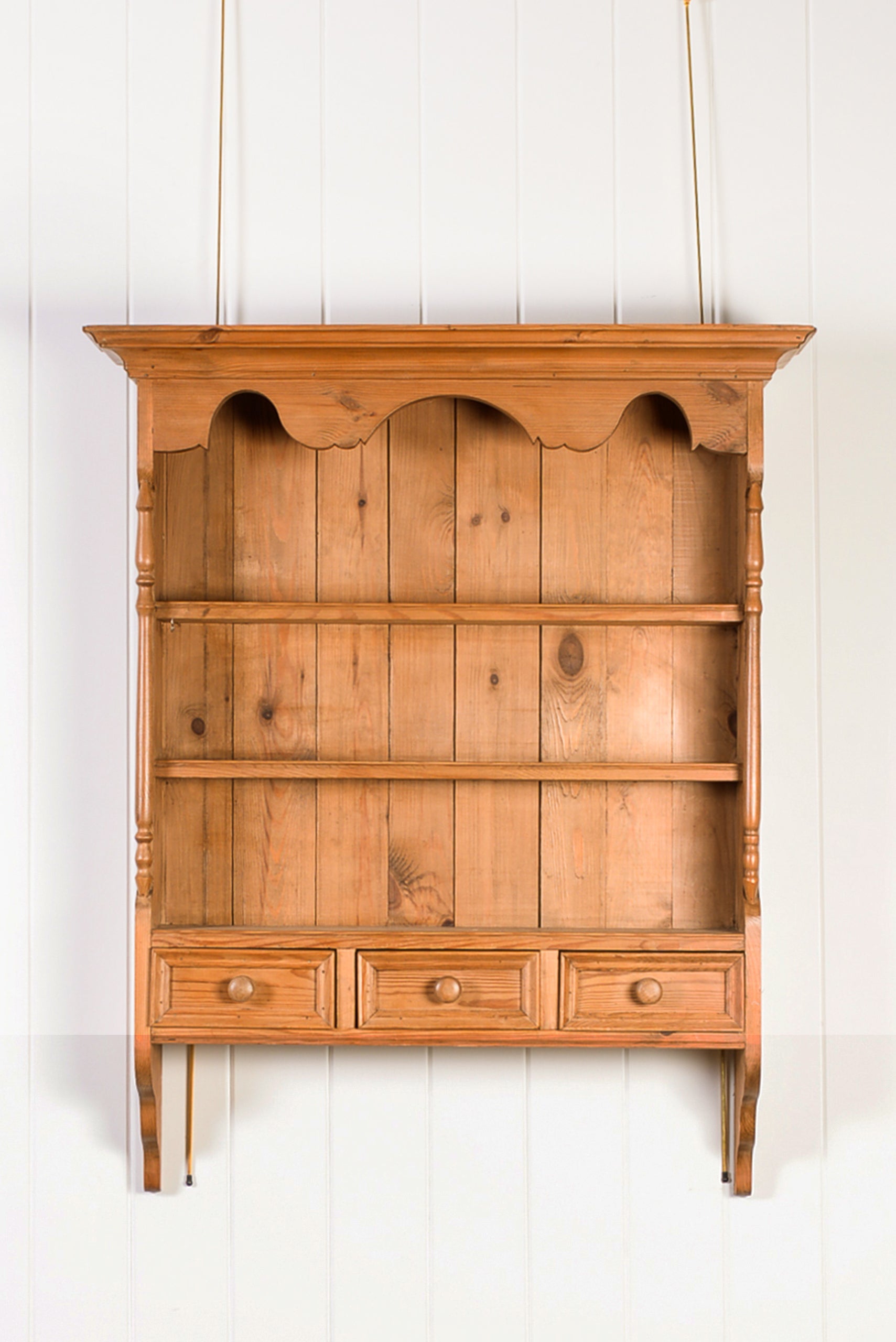 English Pine Wall Hanging Rack