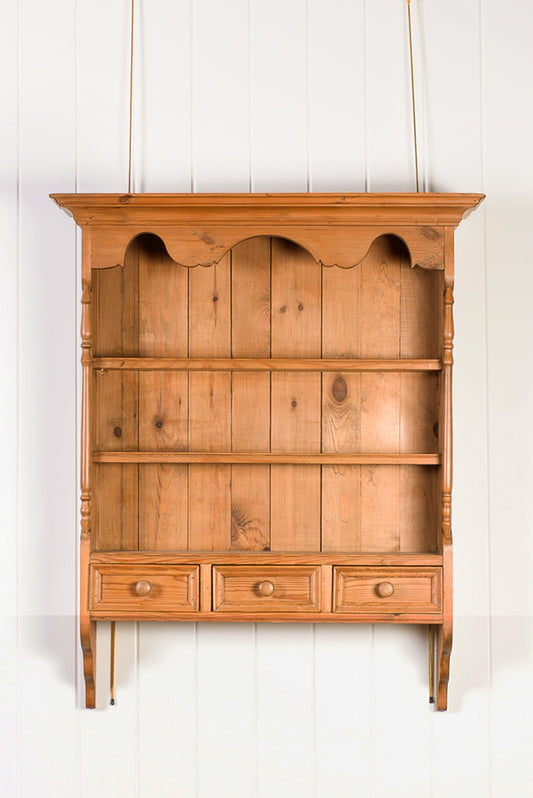 English Pine Wall Hanging Rack