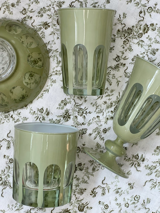 Sage Green Lowballs (SET of 2)