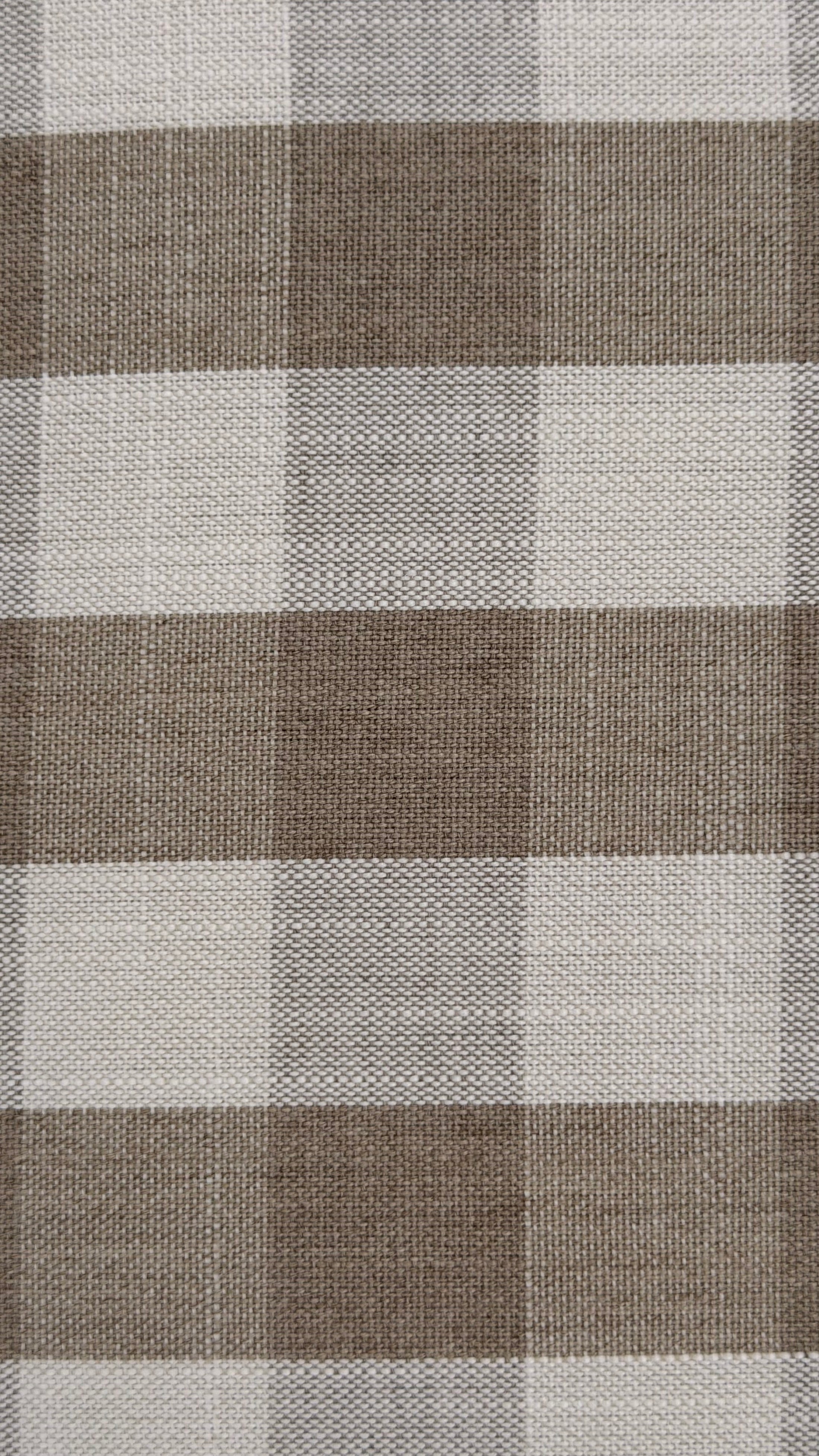 SET of 8 | Walnut Queen Anne Style Dining Chairs (c. 1930) with Newly Upholstered Gingham Cushions
