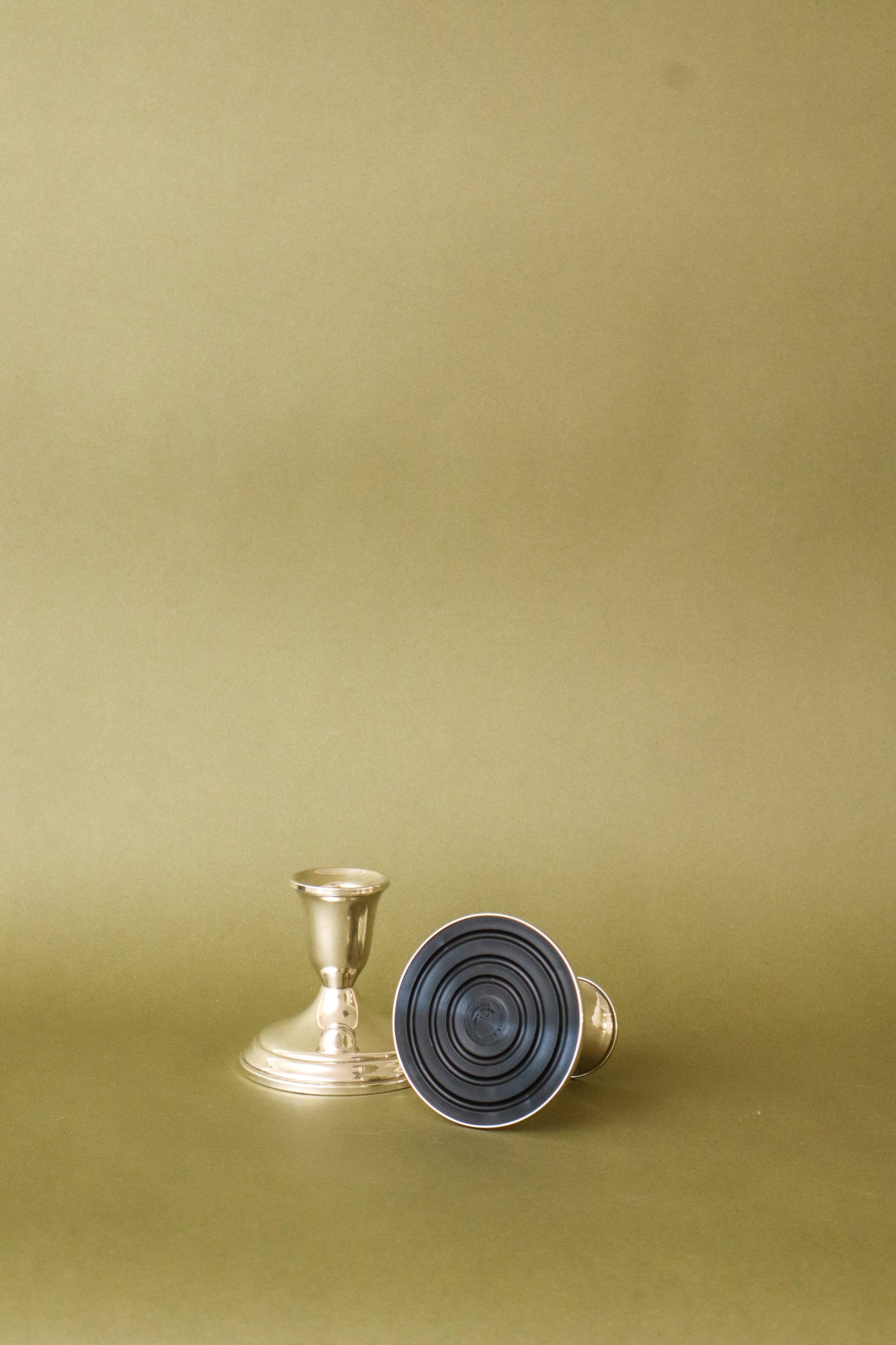 PAIR of Short Sterling Silver Candle Holders | by Towle