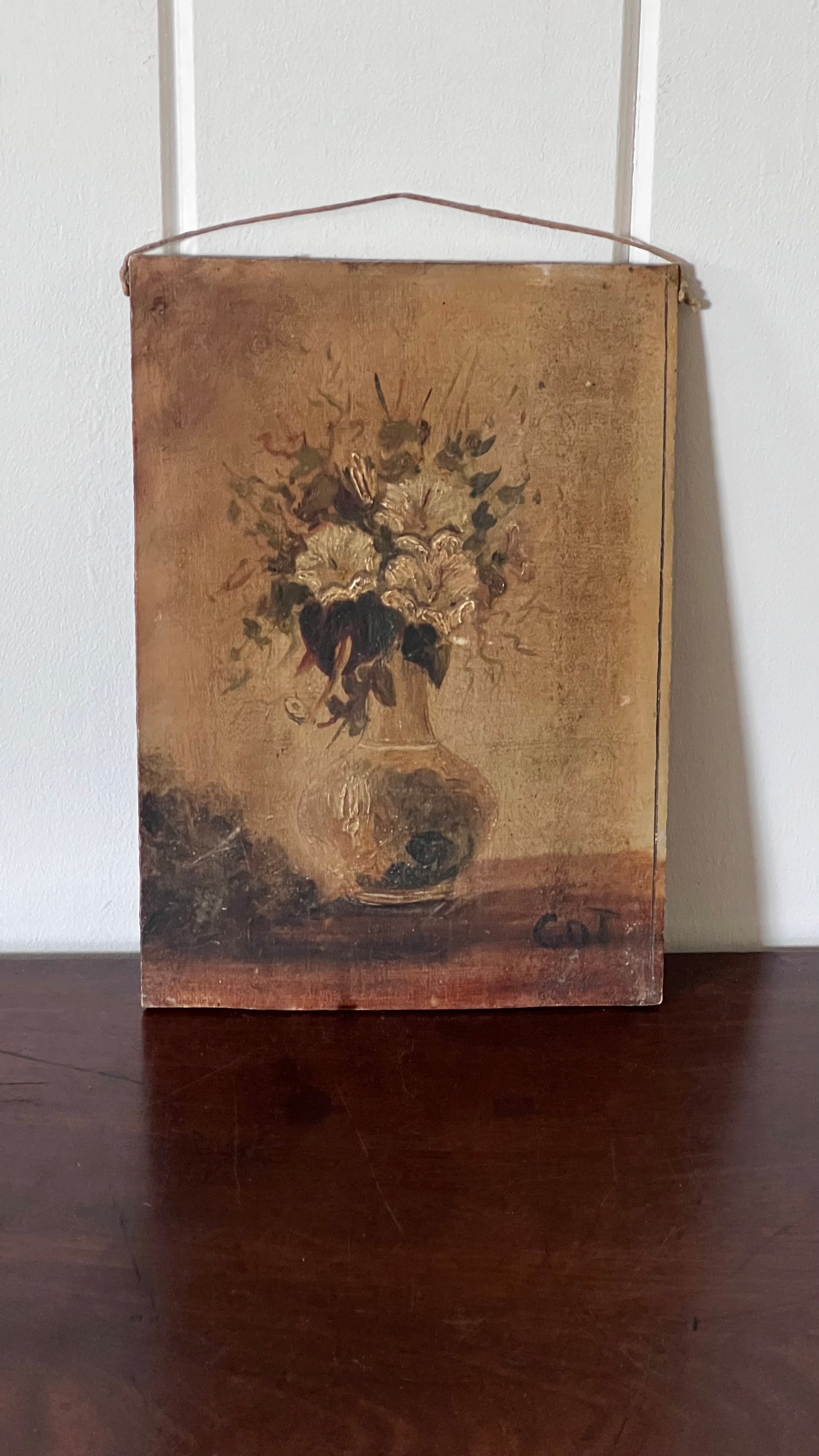 Petite Floral Oil on Board