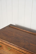 Load image into Gallery viewer, 19th Century English Oak Dresser Base / Server with Bottom Slats + 3-Drawers
