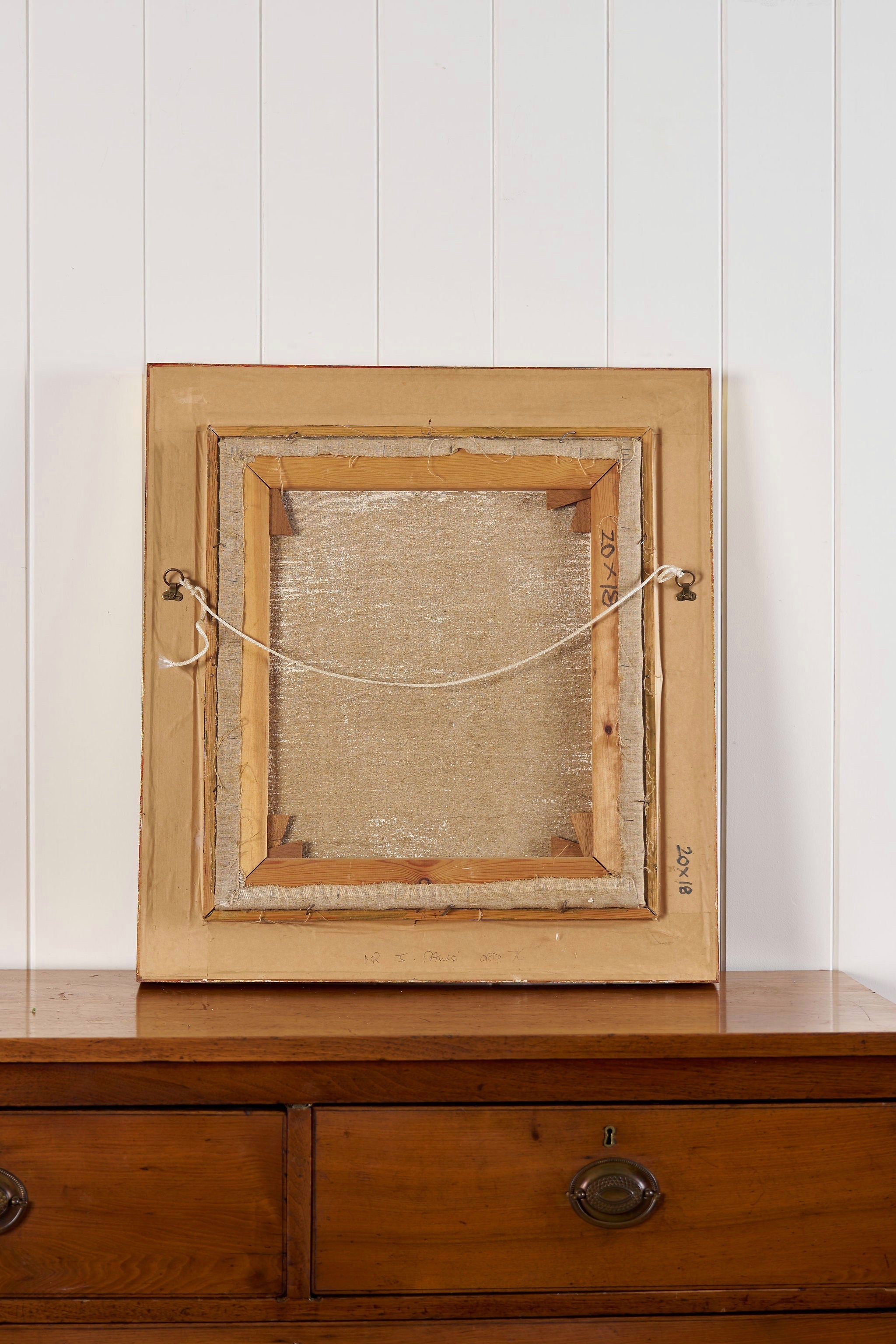 Signed by John Pawle (British 1915-2010) 'The Dining Room' Original Oil On Canvas | Gilt Wood + Linen Frame
