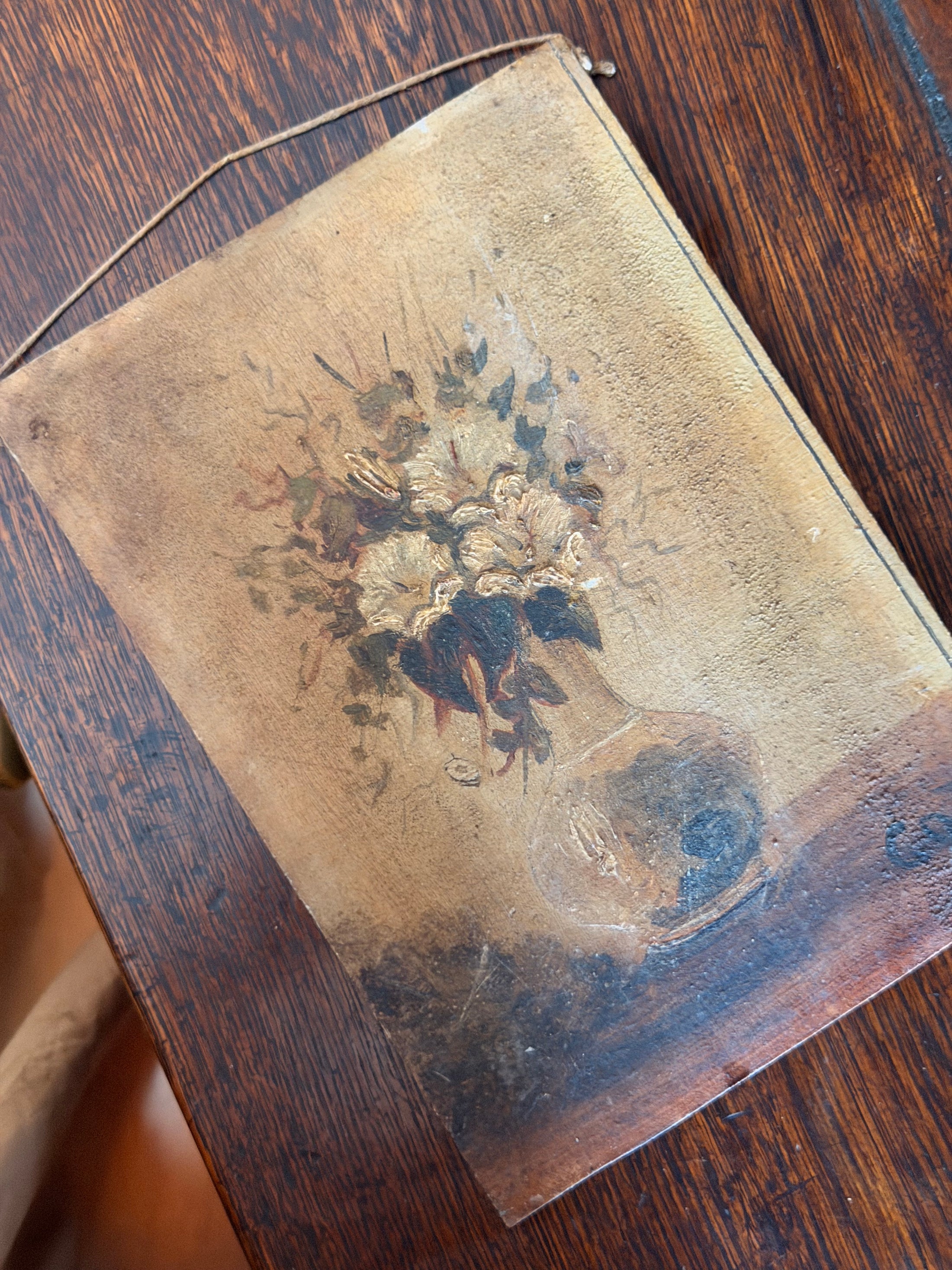 Petite Floral Oil on Board