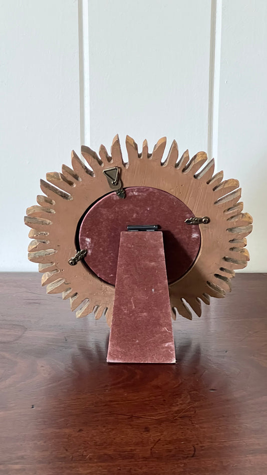 Vintage French Starburst Mirror | Tabletop or Wall Hanging