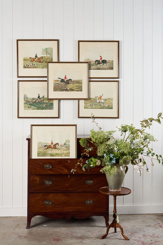 English Hunt Hand Colored Engraving | Published in 1851 as part of the ‘One of the Flowers of our Hunt’ Series