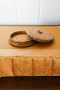 Load image into Gallery viewer, Petite Antique Round Lidded Burl Wood Box
