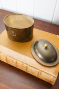 Load image into Gallery viewer, Vintage Lidded Brass Box with Anchor
