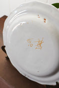 Load image into Gallery viewer, 19th Century French Moustiers Faience Mustard Plate (c. 1880)
