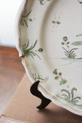 Load image into Gallery viewer, 18th Century French Moustiers Green Plate with Bird
