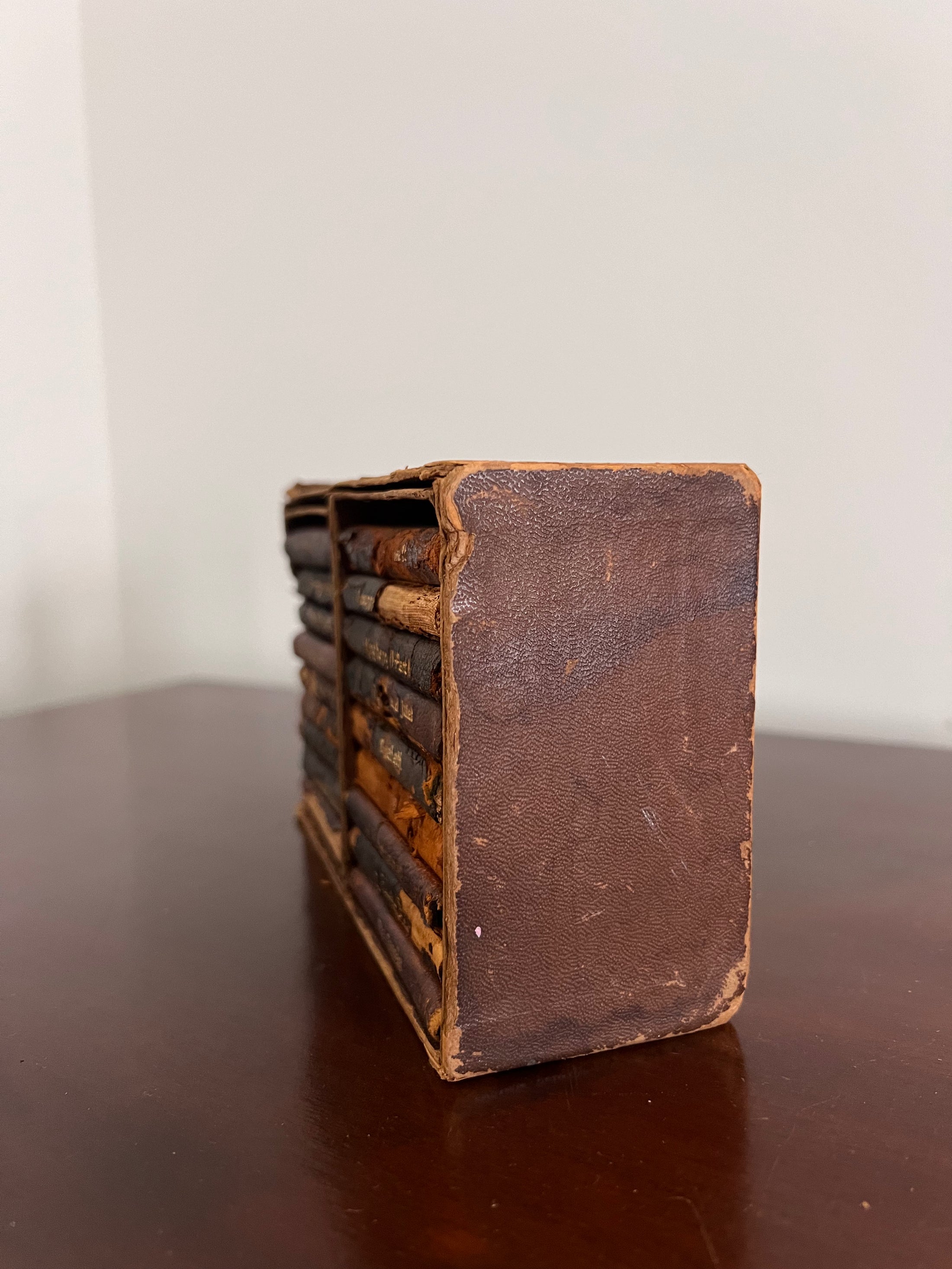 Antique Knickerbocker Leather and Novelty Co. Mini Shakespeare Book Set of 18
