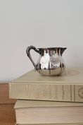 Load image into Gallery viewer, Antique Silver Plate Scalloped Creamer
