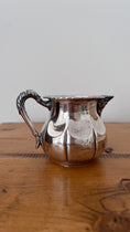 Load image into Gallery viewer, Antique Silver Plate Scalloped Creamer
