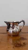 Load image into Gallery viewer, Antique Silver Plate Scalloped Creamer
